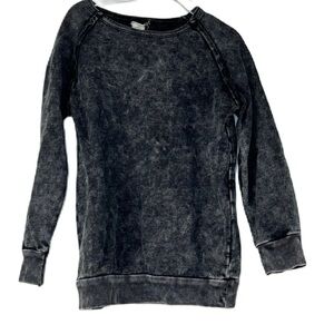 Analogy by lil legs girls sz 6y marbled gray long sleeve lightweight sweatshirt